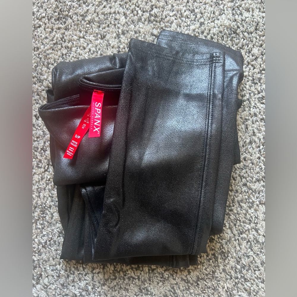 Spanx faux leather leggings